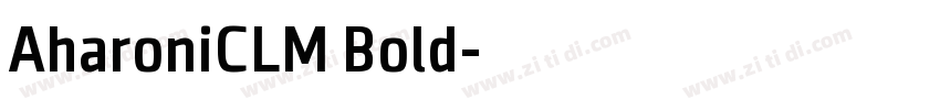 AharoniCLM Bold字体转换